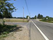 A view of the turn to get to the covered area