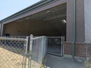 A view of the gate to get into the covered area