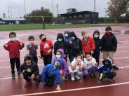 First-Grade Teacher Kaitlyn Harbick's class basks in a fabulous Fun Run moment. Photo by Kaitlyn Harbick