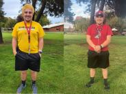 Matt Prom went blonde to get the brightest possible pink. Photos by Merari Lopez