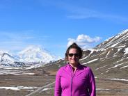 After biking 60 miles, Kristie Buckland arrived at the Eielson Center in Alaska's Denali National Park. Photo from the Bucklands