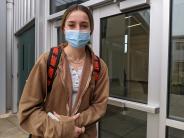 Senior Jaydan Sahlin loves to attend school in a small community where all her teachers know her. Photo by Jillian Daley