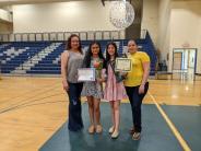 From left to right are Maria del Rosario Contreras Ramirez, Mardelsol Barajas,  Emily Diaz Barajas, and Benita Barajas.