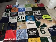 Rosa Hernandez makes T-shirt quilts for her loved ones. Photo by Rosa Hernandez