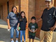 Susana Lopez and Tom Chavez enjoy an evening with kiddos Layla and Damien. Photo by Jillian Daley