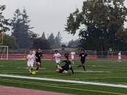 Boys Soccer is also having a great year, taking third at the Oregon West Conference. Photo courtesy of the OSAA