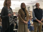 School Board with Intermediate Principal Mr. Sheldon, Marie Cisco, and Jan Jones