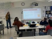 Teachers working in a classroom