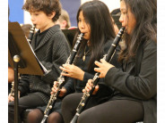Middle School band playing