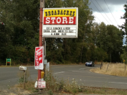 The sign for the Broadacres Store