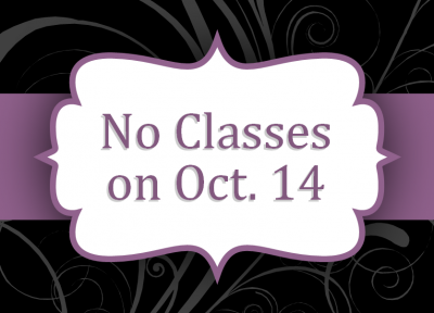 No classes on Oct. 14