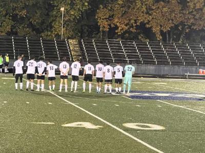 North Marion Boys Soccer delivered a strong performance at the game Nov. 1, beating Marist 3-0. Photo courtesy of Carlos Perez