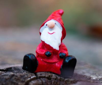 A little Santa figurine