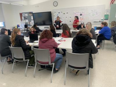 Teachers working in a classroom