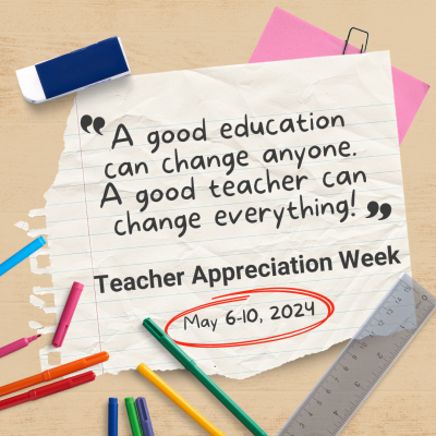 Teacher appreciation flyer