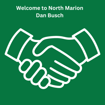 Picture of handshake welcome new superintendent Dan Busch