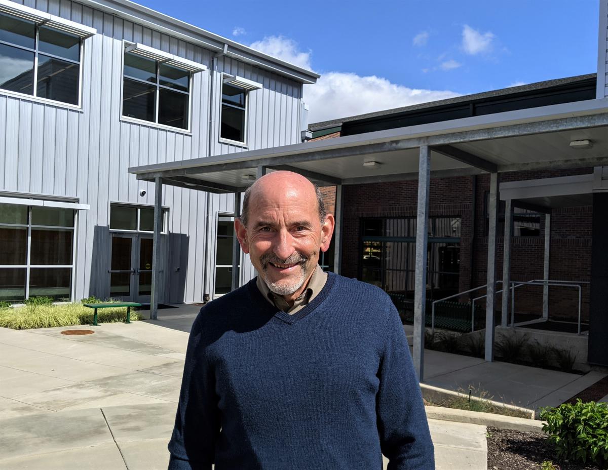 Bill Rhoades joined North Marion High School as the new CoPrincipal of Teaching and Learning in 2021. Photo by Jillian Daley