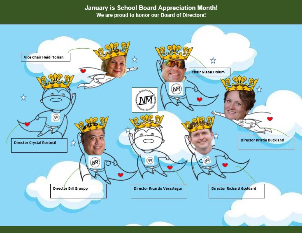 Chair Glenn Holum,  V. Chair Heidi Torian, Bill Graupp, Kristie Buckland, Richard Goddard, Ricardo Verastegui, & Crystal Rostoci