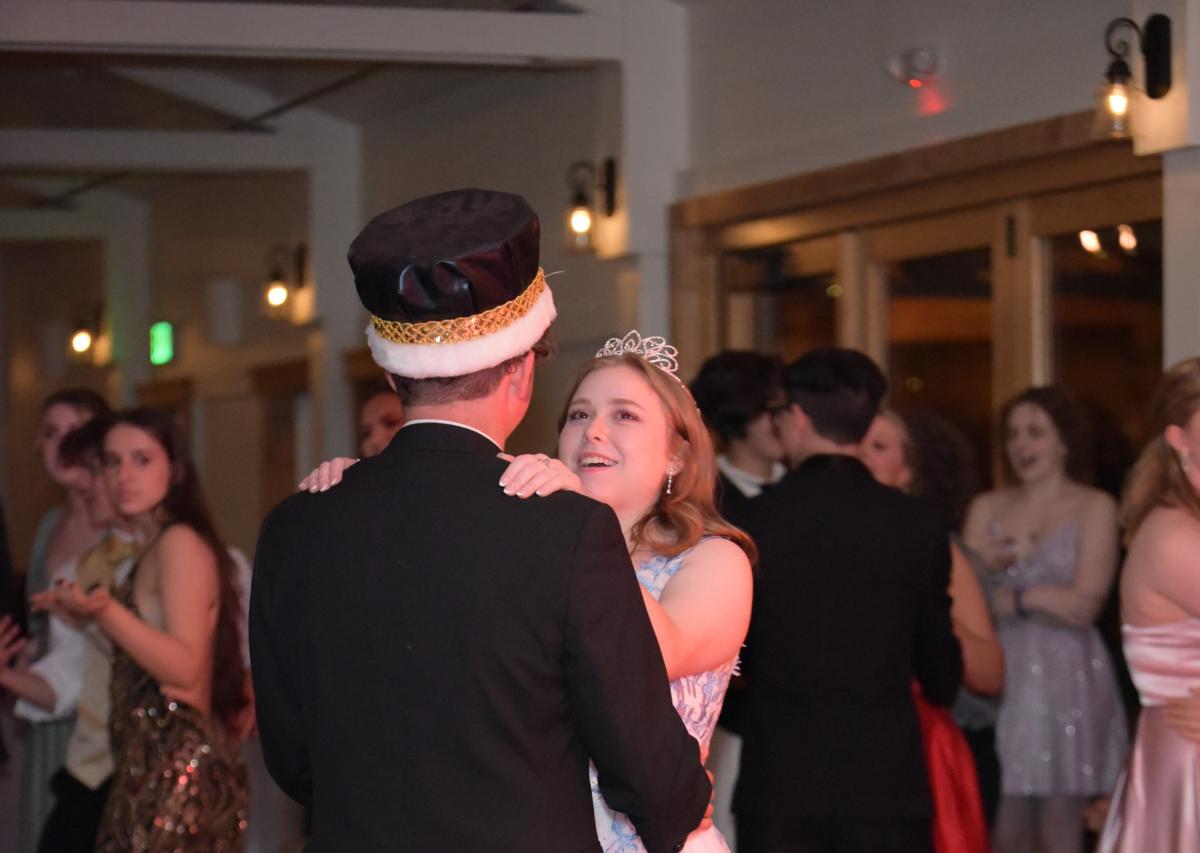 Behold the Queen and King, seniors Annabel Gamlem and Gage Hurst. Photo by Sara Bailey