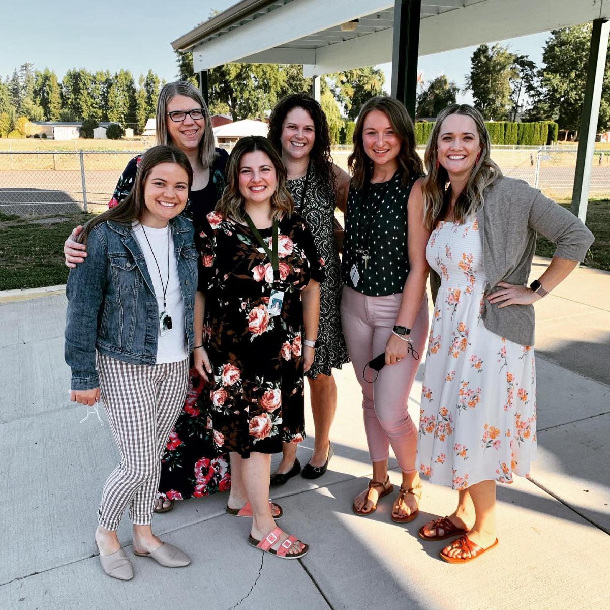 From left to right are: ​Sailer McRobbie, Darla Boswell, Lindsay Mendez, Casey Robles, Meaghan Kitzmiller, and Chrissy Ra