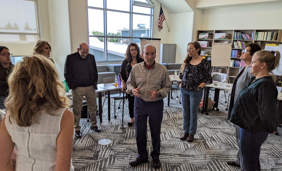 The District Strategic Planning team considers what essential steps the School District could take. Photo by Jillian Daley