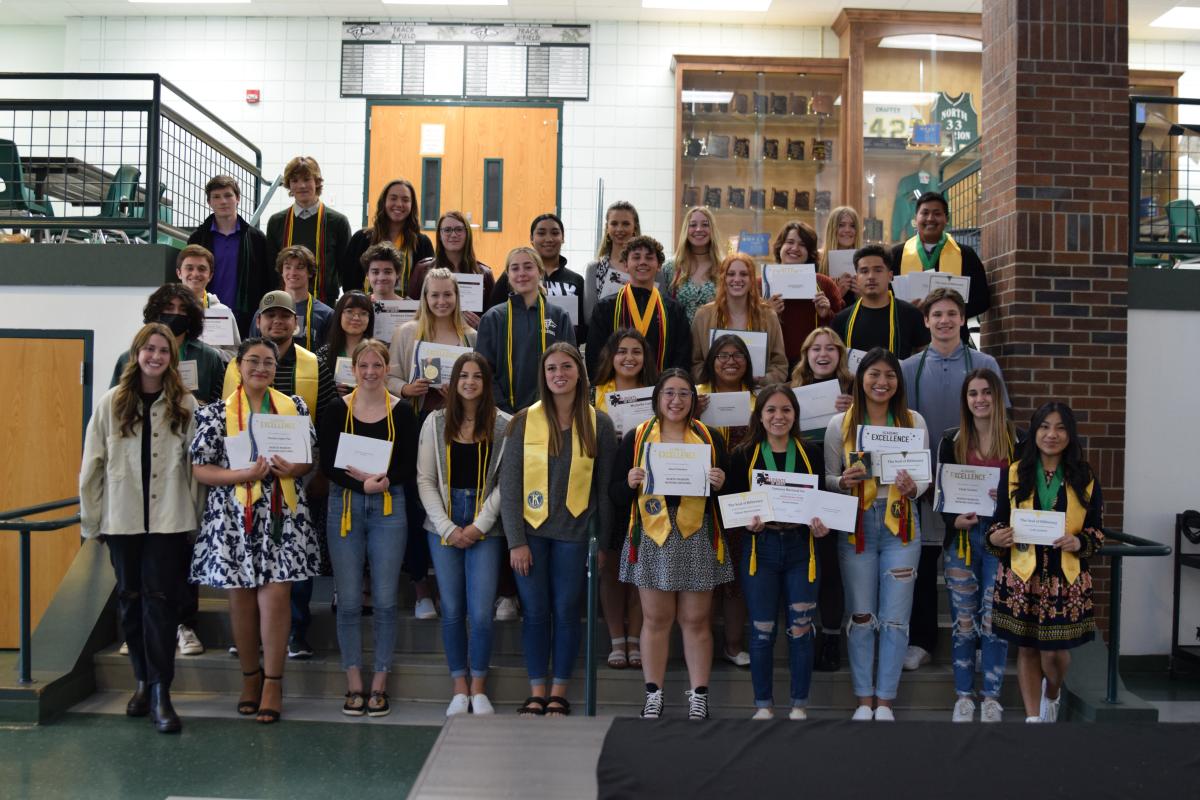 After the Awards Night ceremony on May 19, the honorees gathered together for a group picture. Photo by Sara Bailey