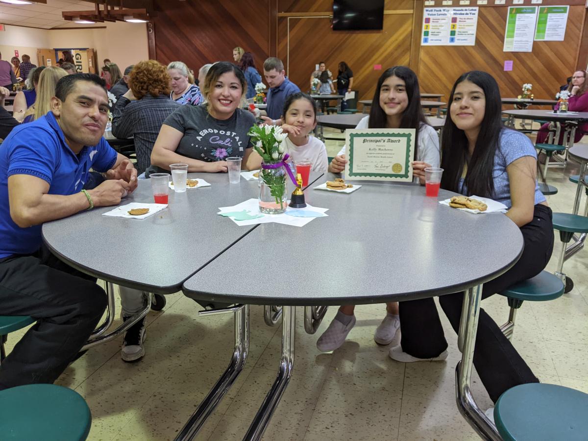  From left to right are Marcelino Machorro, Elizabeth Beltran, Ashley, Kelly, and Natasha.