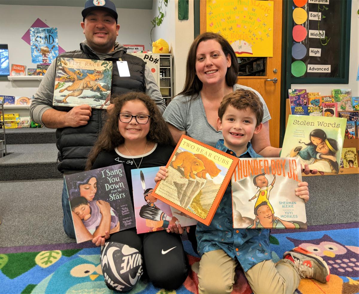 The North Marion Primary School received a donation of 20 Native American books this December from the Pinola family. 