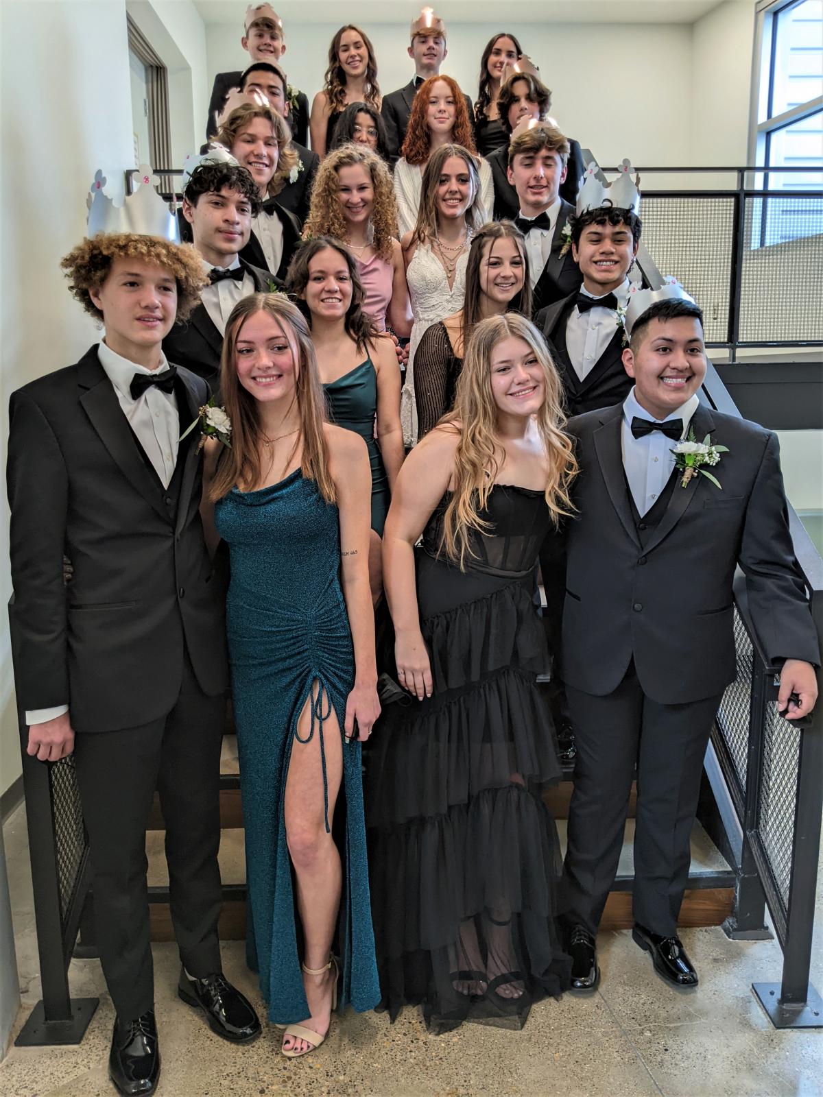 North Marion High School presents the Gentlemen of the Court and their escorts, who were honored during Winter Formal.