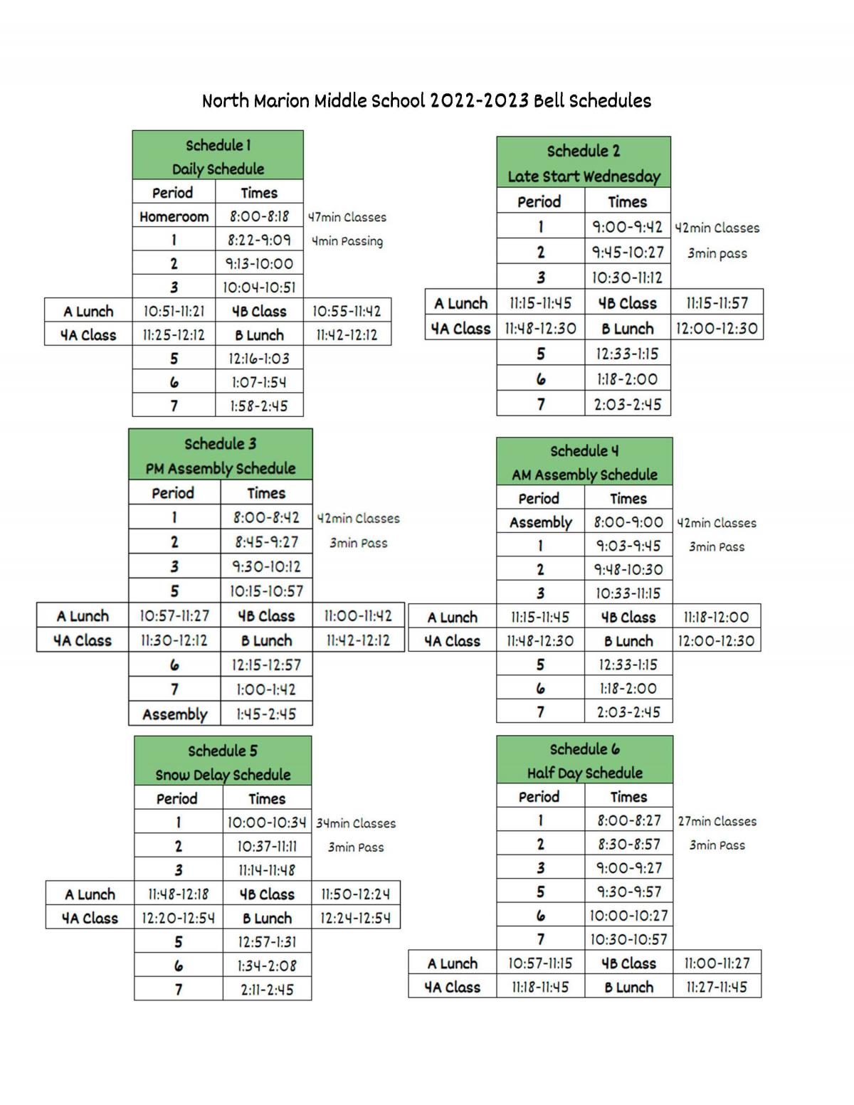 2022-23 MS Bell Schedule