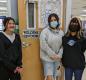 From left to right are eighth-graders Briana Rivera, Aaliyah Verdugo, and Doris Rios. Photo by Jillian Daley