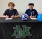 Graduating seniors Alex Farrens and Edwin de Jesus Lita signed with Chemeketa CC and Portland CC, respectively.