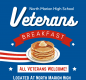 There will be a Veterans Breakfast at 9 a.m. on Friday, Nov. 11 in the Commons of North Marion High School.