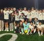 North Marion Boys and Girls soccer teams celebrate after winning in the quarterfinals. Photo by Anita Whitehead