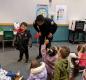 North Marion Primary School kindergartners were treated to a public safety presentation by Hubbard Police Officer Mark Wai. 