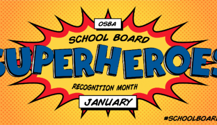 School Board Superhero Banner