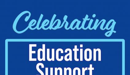 Celebrating Education Support Professionals Image with apple