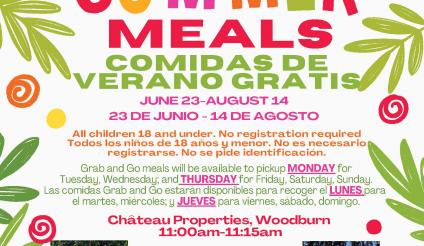 summer meals in park flyer 2025